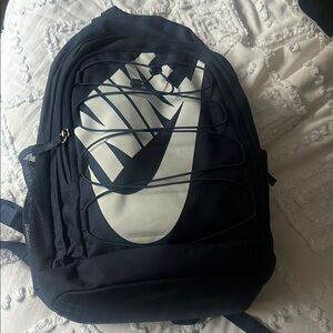Nike Black and White Sporty Backpack with Durable Design